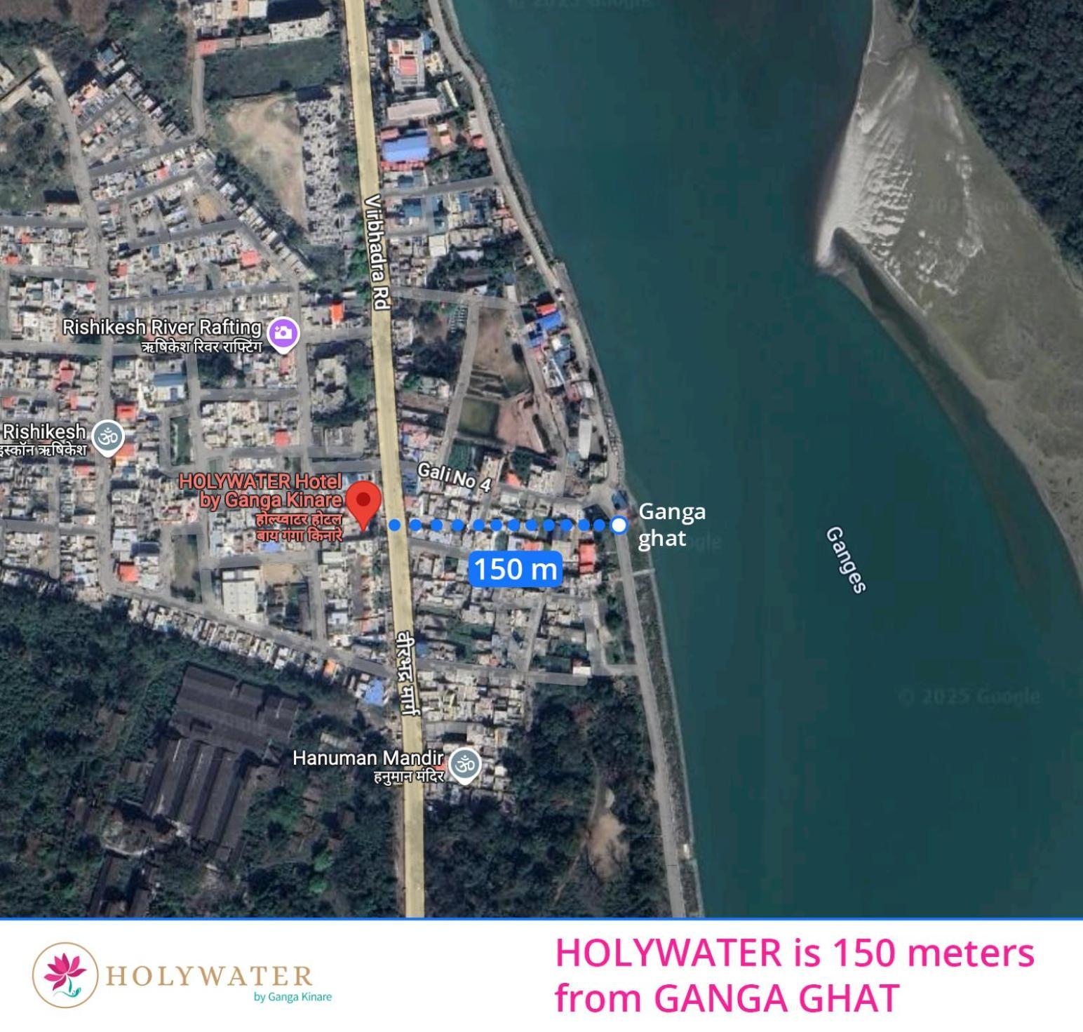 Holywater Hotel By Ganga Kinare #150 Mts From Ganga Ghat リシケーシュ エクステリア 写真